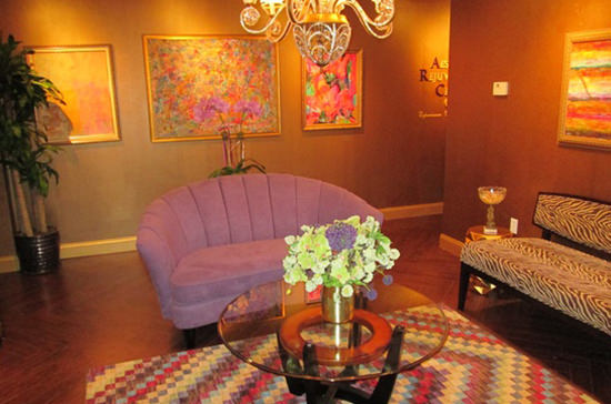 waiting room with couch - Aesthetic Rejuvenation center anti aging clinic nj